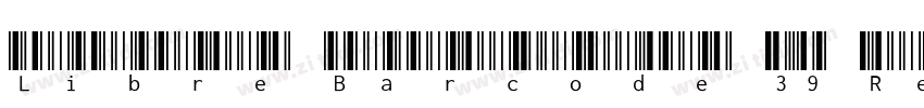 Libre Barcode 39 Reg字体转换 Libre Barcode 39 Reg字体转换